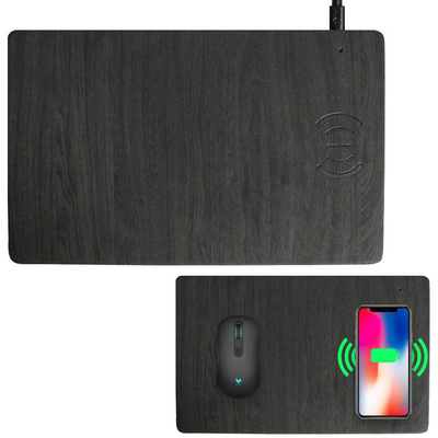 Fast 10W Thick 4mm Custom Wireless Charging Pads Reliable PU Leather